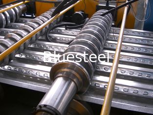 0.8-1.2mm 30KW فولاد رنگ فلزی رول تشکیل دستگاه کف طبقه کاشی ماشین
